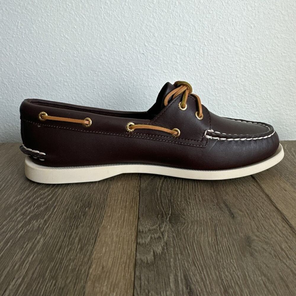 Sperry Authentic Original Boat Shoes Brown Leather Women's size 10 New - Picture 2 of 7